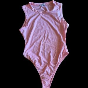 Pink Sleeveless Body Suit, Fashion Nova, size LG